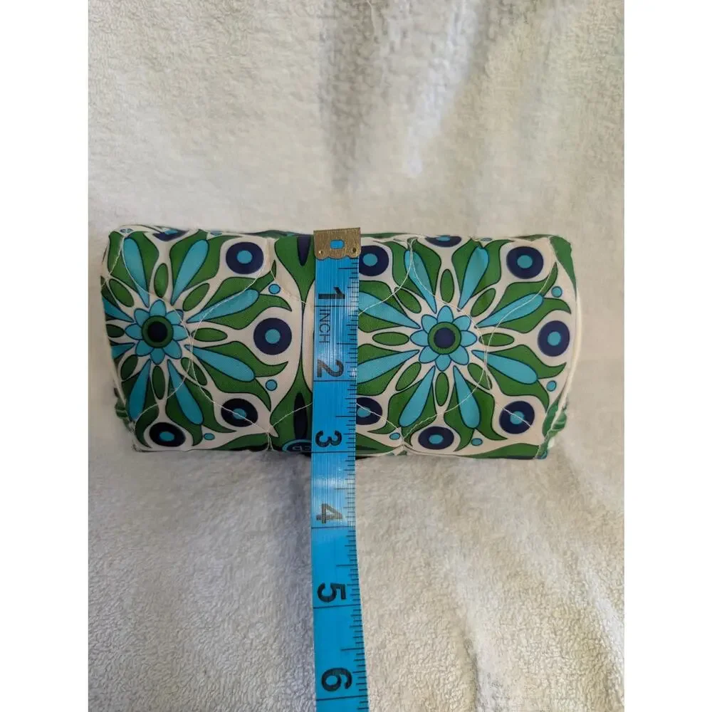 Cinda B Women Accessories, Mosaic Print Quilted Mini Travel Cosmetic Bag